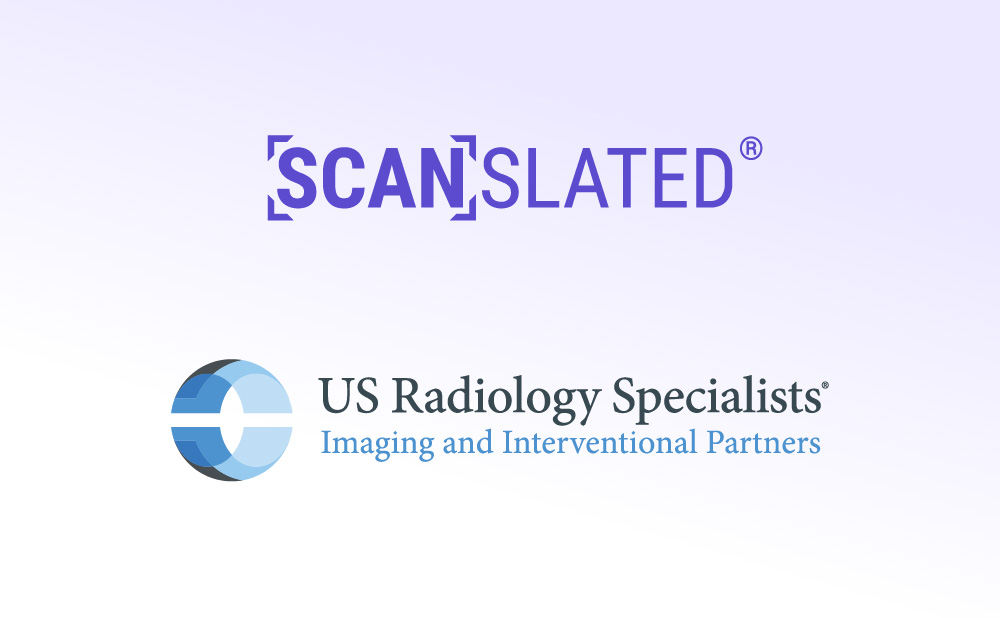 Scanslated and US Radiology Specialists logos